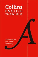 Paperback English Thesaurus Essential: All the Words You Need, Every Day 8th Revised edition hinta ja tiedot | Vieraiden kielten oppimateriaalit | hobbyhall.fi