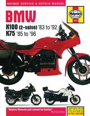 BMW K100 & 75 2-valve Models (83 - 96) Haynes Repair Manual hinta ja tiedot | Matkakirjat ja matkaoppaat | hobbyhall.fi