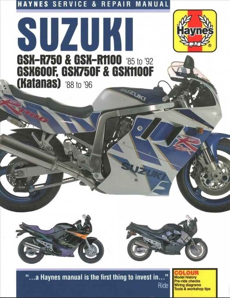 Suzuki GSX-R750 & GSX-R1100, GSX600F, GSX750F & GSX1100F (Katanas) (86 - 96) hinta ja tiedot | Matkakirjat ja matkaoppaat | hobbyhall.fi