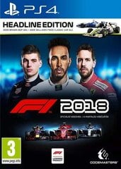 F1 2018: Headline Edition PS4 hinta ja tiedot | Tietokone- ja konsolipelit | hobbyhall.fi