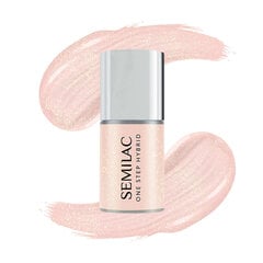 SEMILAC One Step Hybridi Lakka S258 Glitter Peach 5ml hinta ja tiedot | Kynsilakat ja kynsienhoitotuotteet | hobbyhall.fi