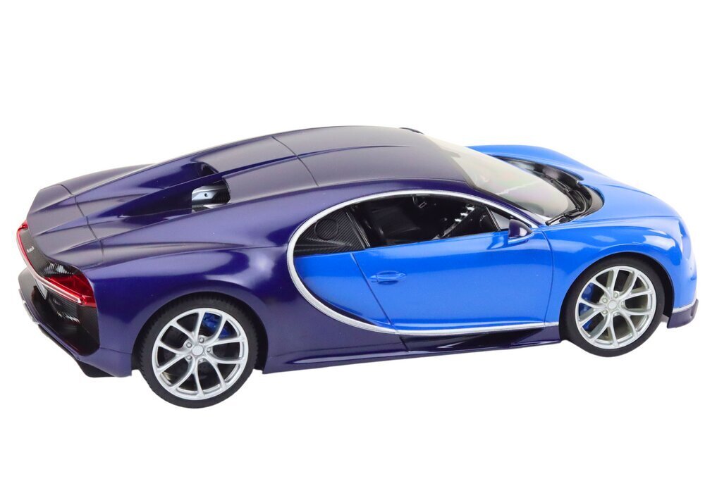 Bugatti Veyron Chiron 1:14 kauko-ohjattava auto, sininen hinta ja tiedot | Poikien lelut | hobbyhall.fi