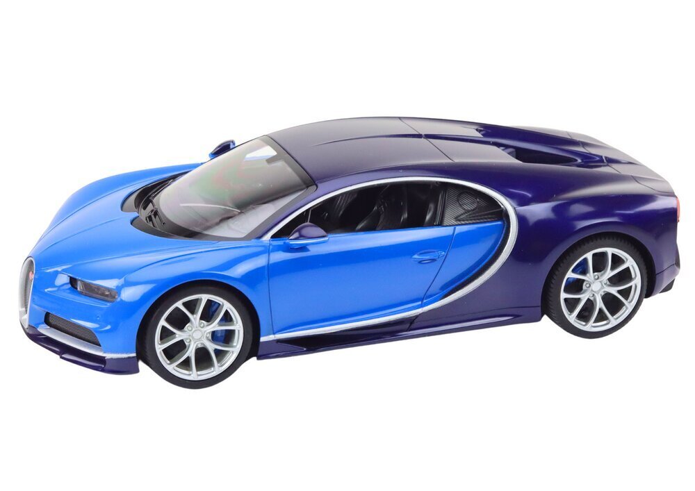 Bugatti Veyron Chiron 1:14 kauko-ohjattava auto, sininen hinta ja tiedot | Poikien lelut | hobbyhall.fi