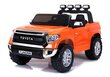 Toyota Tundra kaksipaikkainen lasten sähköauto, oranssi hinta ja tiedot | Lasten sähköautot | hobbyhall.fi