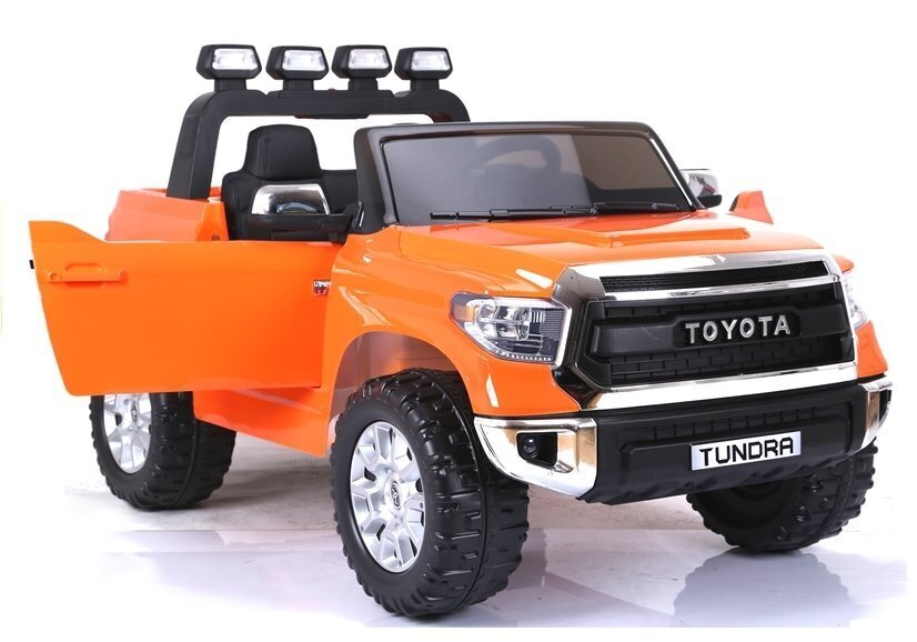 Toyota Tundra kaksipaikkainen lasten sähköauto, oranssi hinta ja tiedot | Lasten sähköautot | hobbyhall.fi