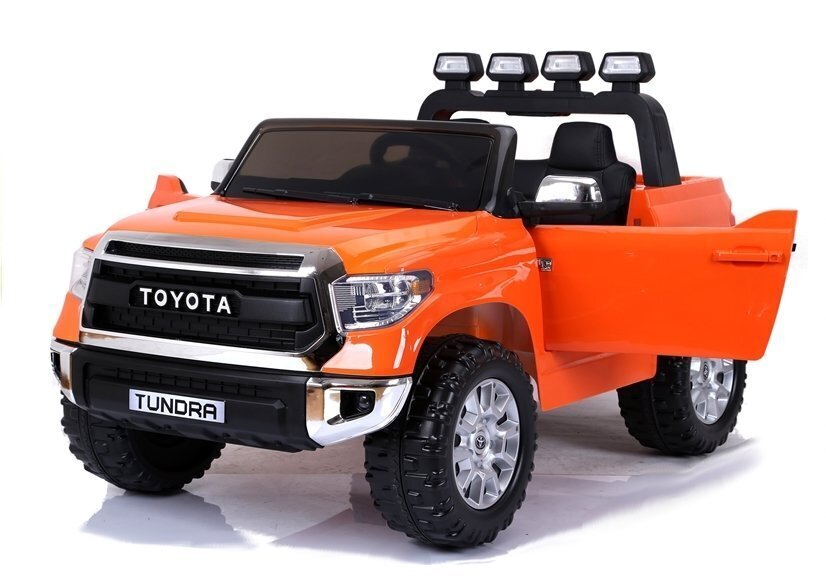 Toyota Tundra kaksipaikkainen lasten sähköauto, oranssi hinta ja tiedot | Lasten sähköautot | hobbyhall.fi