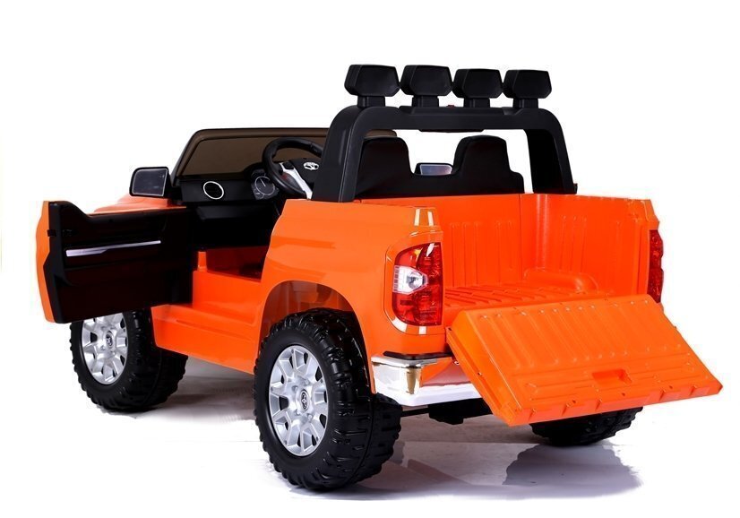 Toyota Tundra kaksipaikkainen lasten sähköauto, oranssi hinta ja tiedot | Lasten sähköautot | hobbyhall.fi