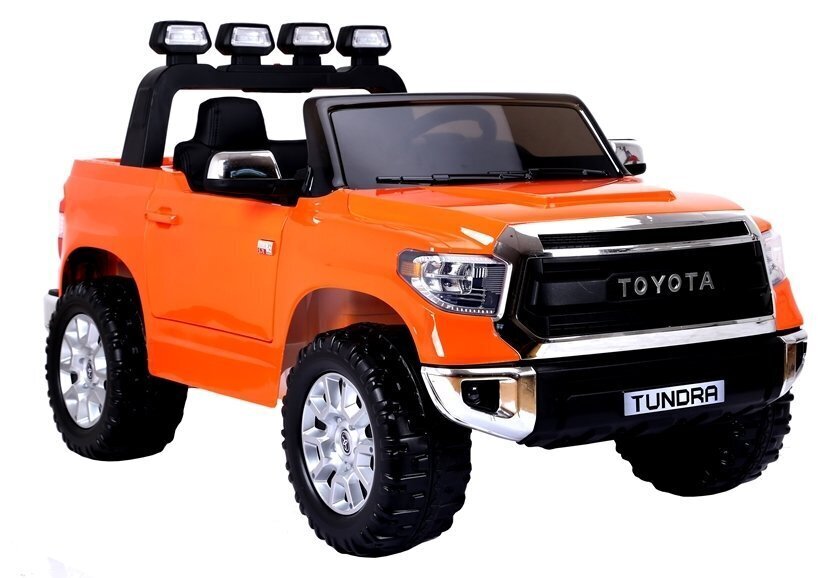 Toyota Tundra kaksipaikkainen lasten sähköauto, oranssi hinta ja tiedot | Lasten sähköautot | hobbyhall.fi