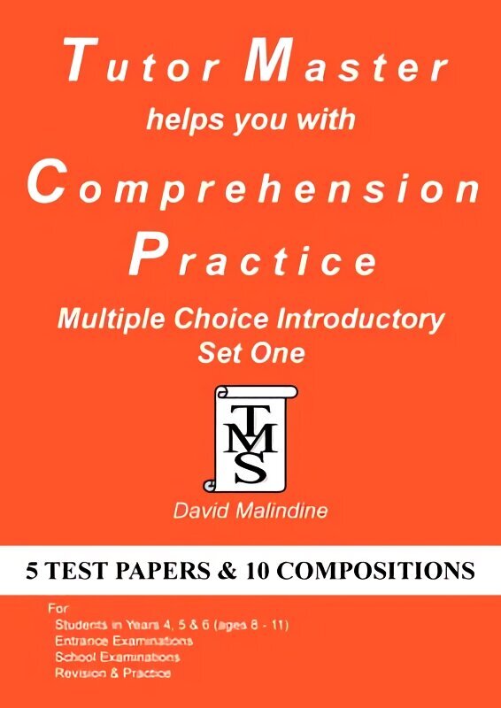 Tutor Master Helps You with Comprehension Practice - Multiple Choice Introductory Set One hinta ja tiedot | Nuortenkirjat | hobbyhall.fi