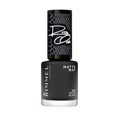 Rimmel London 60 Seconds By Rita Ora kynsilakka 8 ml, 906 Matte Black hinta ja tiedot | Kynsilakat ja kynsienhoitotuotteet | hobbyhall.fi