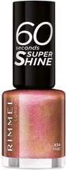 Rimmel London 60 Seconds Super Shine kynsilakka 8 ml, 834 Fab! hinta ja tiedot | Kynsilakat ja kynsienhoitotuotteet | hobbyhall.fi