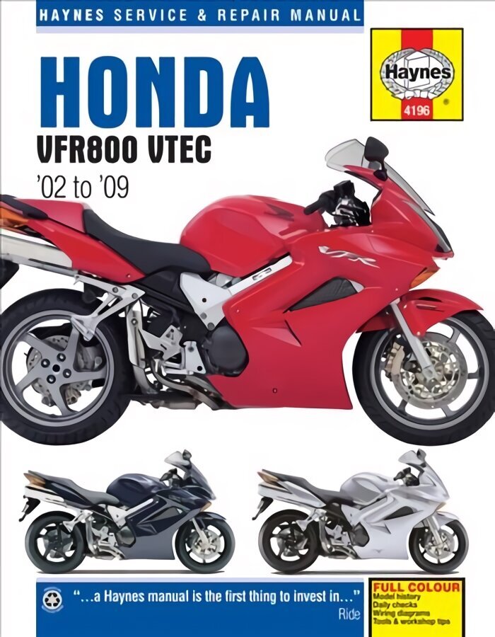 Honda VFR V-Tec V-Fours (02 - 09) Haynes Repair Manual hinta ja tiedot | Matkakirjat ja matkaoppaat | hobbyhall.fi