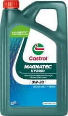 Moottoriöljy Castrol 0W20 Magnatec Hybrid, 5L hinta ja tiedot | Moottoriöljyt | hobbyhall.fi