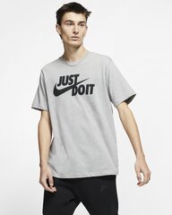 Nike miesten T-paita NSW TEE JUST DO IT SWOOSH, tummanharmaa hinta ja tiedot | Nike Miehille | hobbyhall.fi