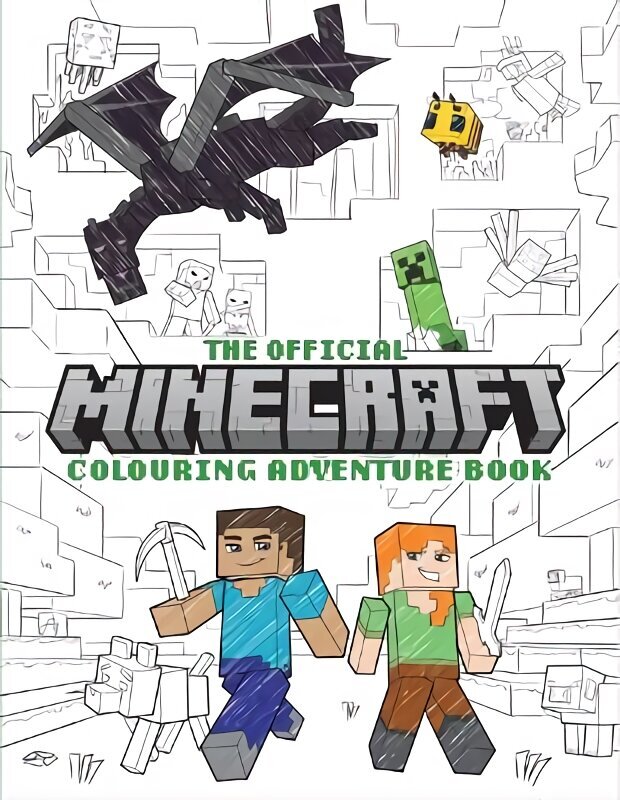 Official Minecraft Colouring Adventures Book hinta ja tiedot | Värityskirjat | hobbyhall.fi