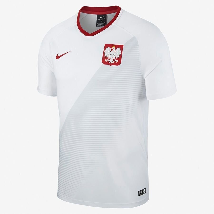 Miesten T-paita Nike Polski FTBL Top SS Home, valkoinen hinta ja tiedot | Miesten T-paidat | hobbyhall.fi
