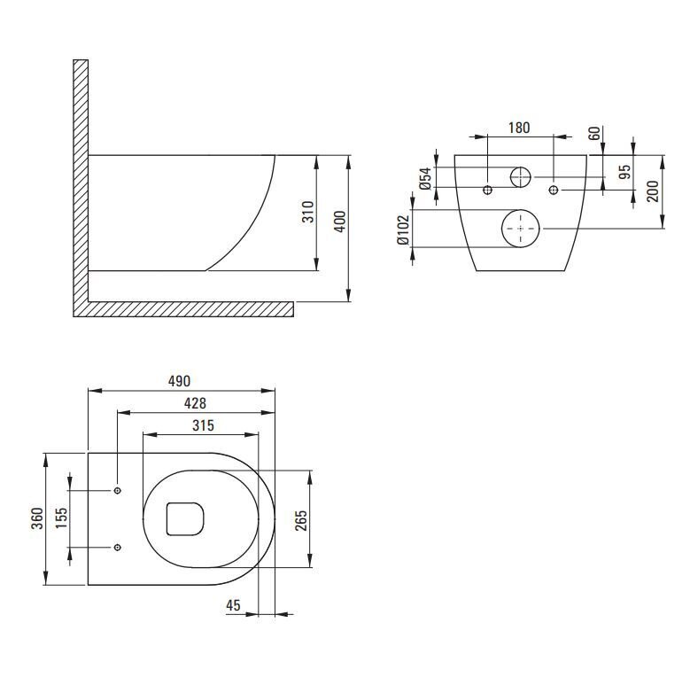 WC-istuinsarja Deante Jasmin 6in1 hinta ja tiedot | WC-istuimet | hobbyhall.fi