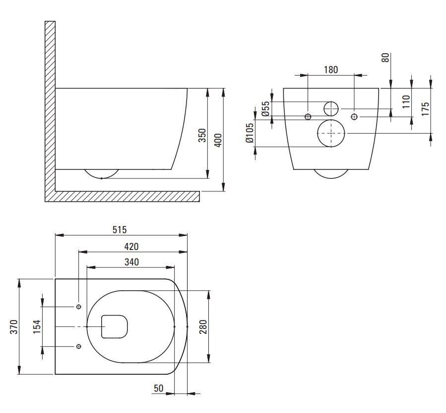 WC-istuinsarja Deante Anemon 6in1 hinta ja tiedot | WC-istuimet | hobbyhall.fi