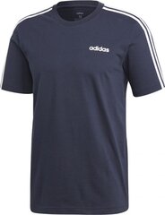 Miesten T-paita Adidas Essentials 3 Stripes Tee, sininen. hinta ja tiedot | Miesten T-paidat | hobbyhall.fi