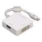 Hama miniDP--DVI--HDMI adapteri hinta ja tiedot | Adapterit | hobbyhall.fi