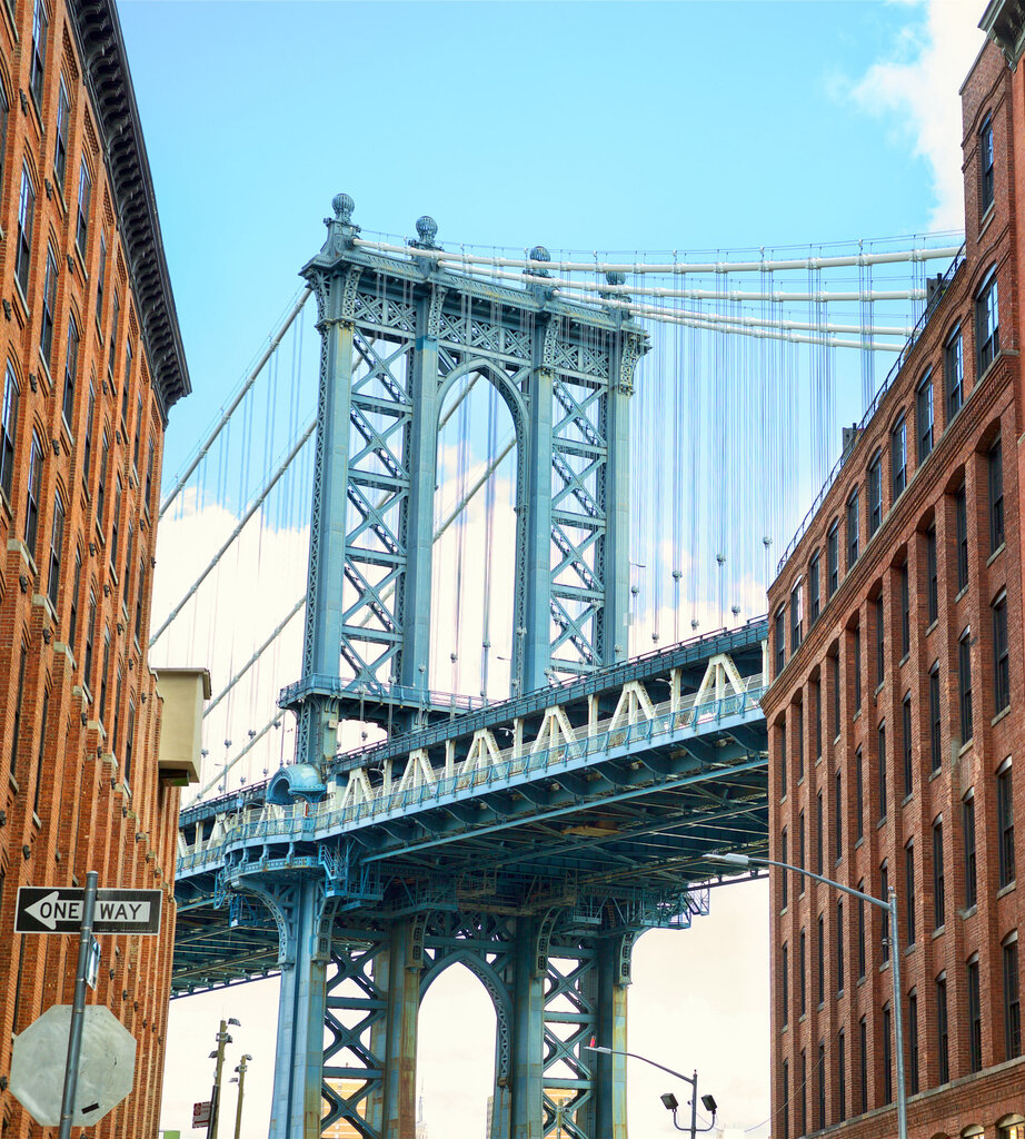 Valokuva - Manhattan Bridge, 225x250 cm hinta ja tiedot | Valokuvatapetit | hobbyhall.fi