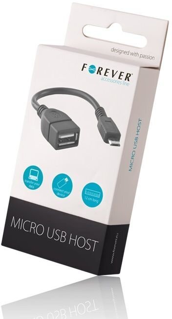 Puhelinlaturi datakaapelilla Forever MicroUSB - USB hinta ja tiedot | Adapterit | hobbyhall.fi