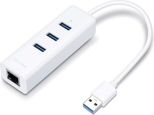 TP-Link USB 3.0 3-Port Hub & Gigabi LAN verkkosovitin hinta ja tiedot | Adapterit | hobbyhall.fi