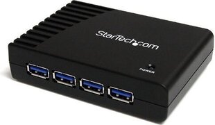 STARTECH ST4300USB3EU 4 Port Black Super hinta ja tiedot | Adapterit | hobbyhall.fi