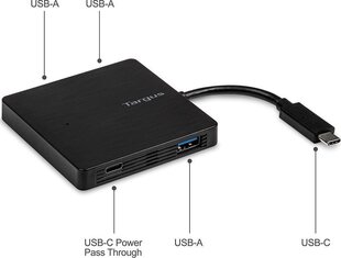 TARGUS USB-C Hub To 3x USB-A hinta ja tiedot | Adapterit | hobbyhall.fi