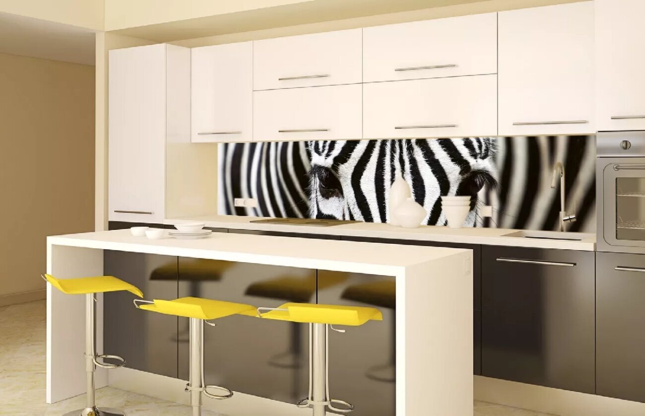 Liimavalokuvatapetti laminoidulla - Zebra, 260x60 cm hinta ja tiedot | Valokuvatapetit | hobbyhall.fi