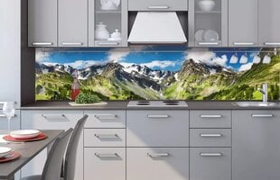 Itseliimautuva valokuvatapetti laminoidulla - Mountains, 260x60 cm hinta ja tiedot | Valokuvatapetit | hobbyhall.fi