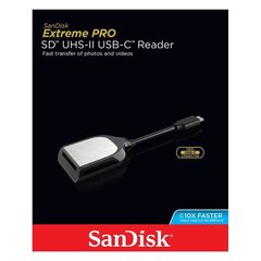 Kortinlukija SD Extreme Pro UHS-I/UHS-II, USB Type-C hinta ja tiedot | Adapterit | hobbyhall.fi