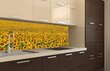 Laminoidut valokuvatapetit keittiöön, Auringonkukat, 180x60 cm hinta ja tiedot | Valokuvatapetit | hobbyhall.fi