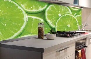 Laminoidut valokuvatapetit keittiöön, Lime, 180x60 cm hinta ja tiedot | Valokuvatapetit | hobbyhall.fi