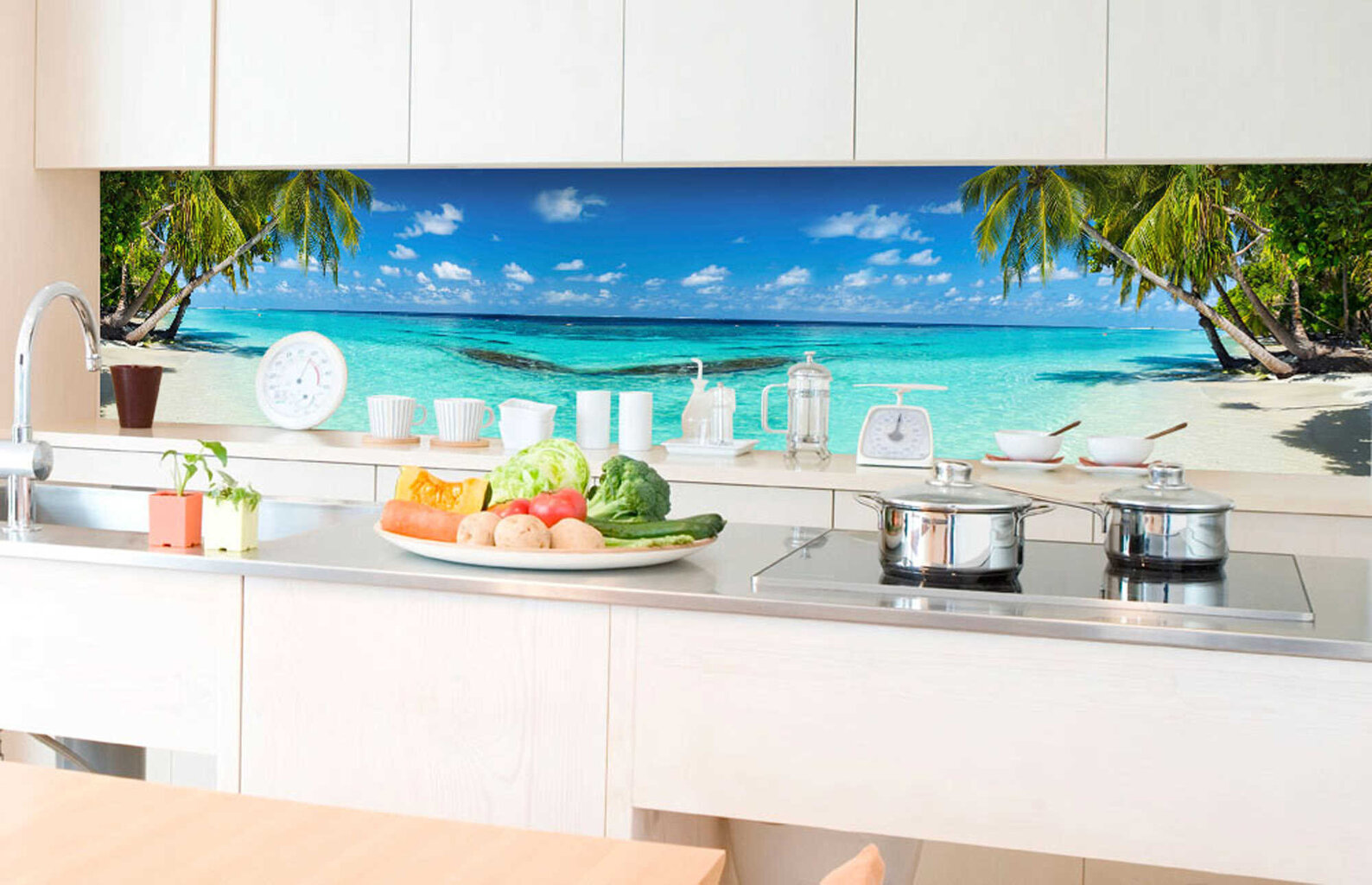 Liimavalokuvatapetti laminoidulla - Paradise beach, 350x60 cm hinta ja tiedot | Valokuvatapetit | hobbyhall.fi