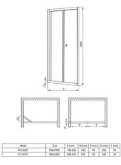 Deante Jasmin plus suihkuovi, Chrome, 90 cm hinta ja tiedot | Suihkuseinät ja -ovet | hobbyhall.fi