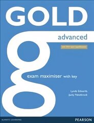 Gold Advanced (New Edition) Exam Maximiser with Key & Online Audio hinta ja tiedot | Vieraiden kielten oppimateriaalit | hobbyhall.fi