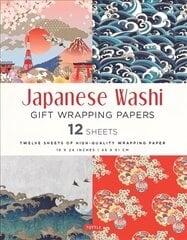 Japanese Washi Gift Wrapping Papers - 12 Sheets: 18 x 24 inch (45 x 61 cm) Wrapping Paper hinta ja tiedot | Tietosanakirjat ja hakuteokset | hobbyhall.fi