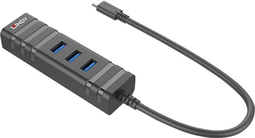 Lindy I/O HUB USB3.1 & LAN ADAPTER/43249 LINDY hinta ja tiedot | Adapterit | hobbyhall.fi