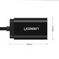 USB-äänisovitin Ugreen 3,5 mm minipistoke 15 cm, musta 30724 hinta ja tiedot | Adapterit | hobbyhall.fi