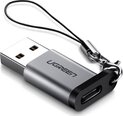 Ugreen US276 USB A-USB-C 3.0 -sovitin, harmaa