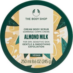 Vartalokuorinta The Body Shop Body Exfoliator Mantelimaito, 250 ml hinta ja tiedot | Vartalokuorinnat | hobbyhall.fi