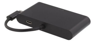 Sovitin Deltaco USBC-1267, USB-C / HDMI / RJ-45 / USB-A hinta ja tiedot | Adapterit | hobbyhall.fi