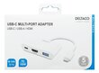 Sovitin Deltaco USBC-HDMI23, USB-C / HDMI / USB-A hinta ja tiedot | Adapterit | hobbyhall.fi