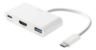 Sovitin Deltaco USBC-HDMI23, USB-C / HDMI / USB-A hinta ja tiedot | Deltaco Tietokoneiden lisävarusteet | hobbyhall.fi