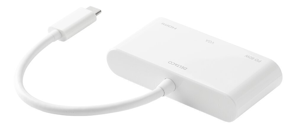 Sovitin Deltaco USBC-HDMI20, USB-C / HDMI / VGA hinta ja tiedot | Adapterit | hobbyhall.fi