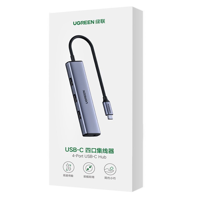 Sovitin Ugreen USB Type C - 4x USB 3.2 hinta ja tiedot | Adapterit | hobbyhall.fi