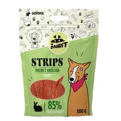 Mr. Bandit Strips Slim kaninlihalla, 500 g hinta ja tiedot | Koiran herkut | hobbyhall.fi