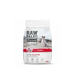 Raw Paleo Ultra pienten rotujen pennuille naudanlihalla, 750 g hinta ja tiedot | Koiran kuivaruoka | hobbyhall.fi