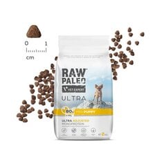 Raw Paleo Ultra Turkey Mini Puppy pienten rotujen pennuille kalkkunan kanssa, 750 g hinta ja tiedot | Koiran kuivaruoka | hobbyhall.fi